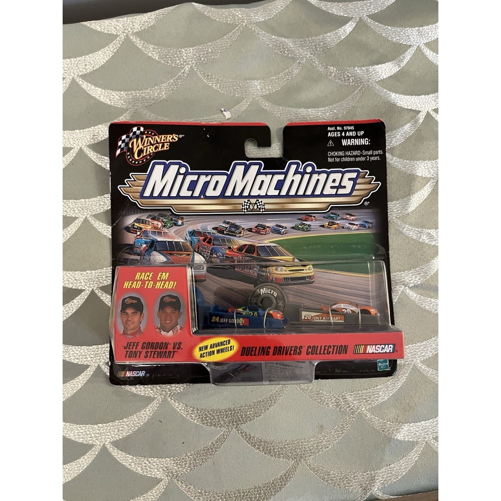 WINNERS CIRCLE MICRO MACHINES NASCAR JEFF GORDON TONY STEWART DUELING DRIVERS - Picture 3 of 16
